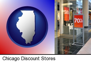 a store offering up to 70% discounts on selected styles in Chicago, IL