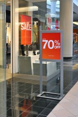 a store offering up to 70% discounts on selected styles
